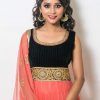 Velvet black & peach anarkali Anarkalis & Suits anarkali
