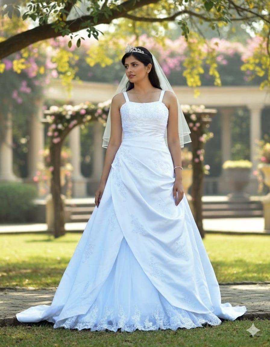 White Trail Gown Wwwthedressbankcom