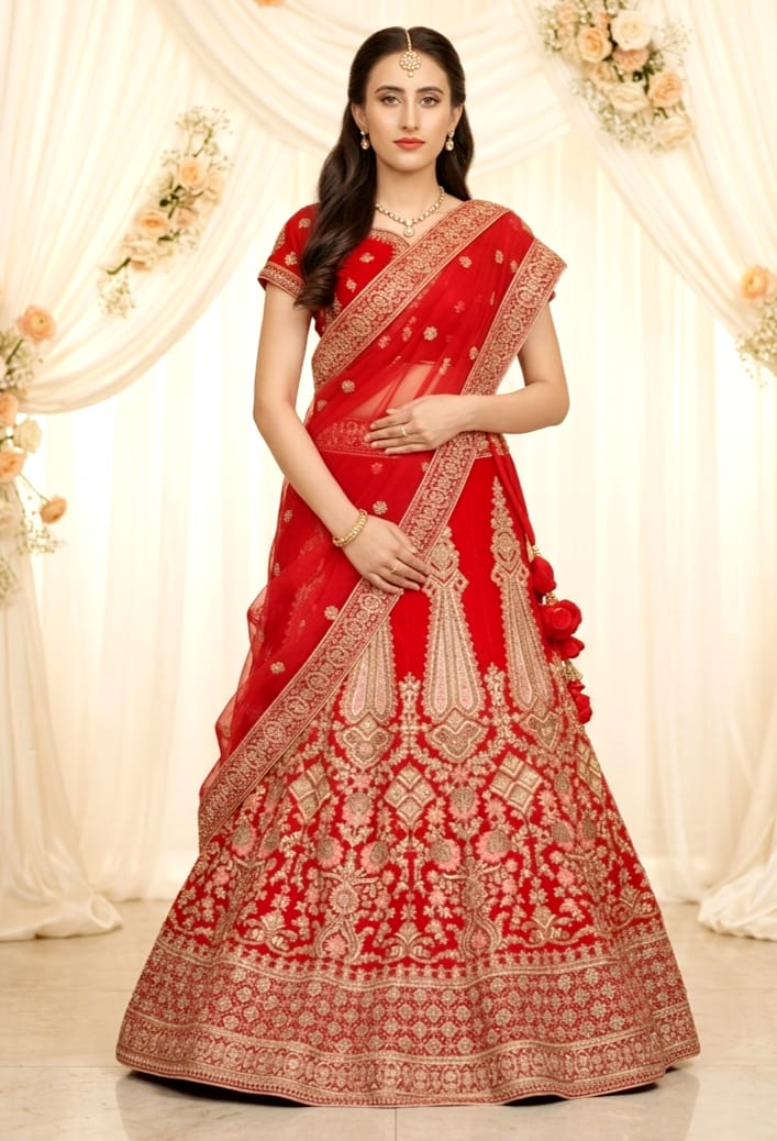 Red Velvet Lehenga Wwwthedressbankcom