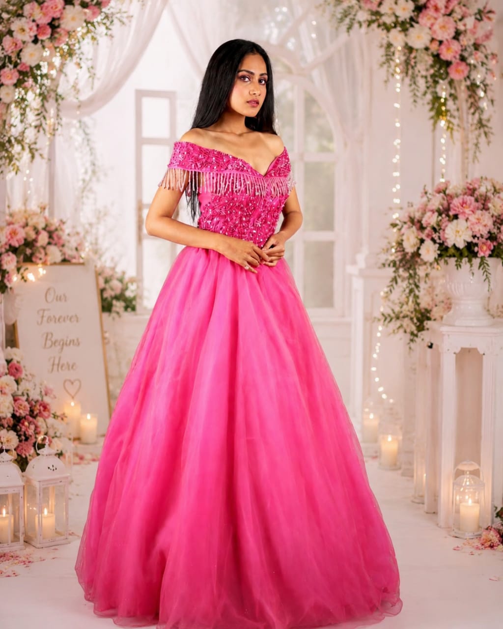 Ball Gown Dark Pink Wwwthedressbankcom