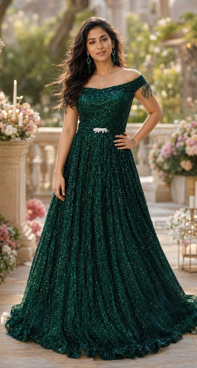 Green Sequin Gown Wwwthedressbankcom
