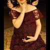 Crochet maternity dress Maternity burgsndy