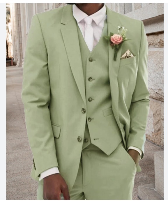 "Pista Green 3-Piece Suit for Men – Rent Stylish Wedding & Formal Outfits in Bangalore & Hyderabad"