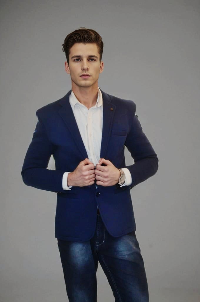 40 Blue Casual blazer