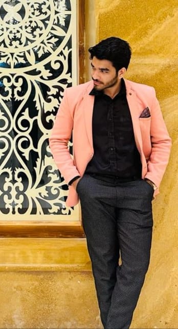 "Peach Blazer for Men – Rent Stylish Pre-Wedding & Formal Wear in Bangalore & Hyderabad"