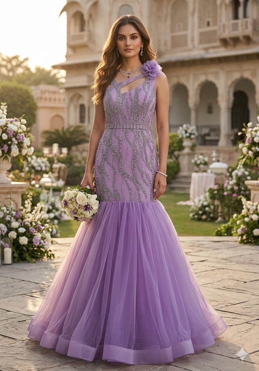 Lilac Indowestern Gown Wwwthedressbankcom