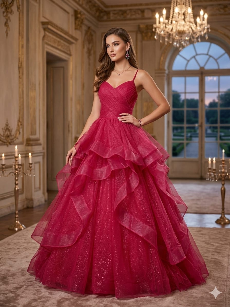 Red Princess Half Shoulders Ball Gown Copy Wwwthedressbankcom