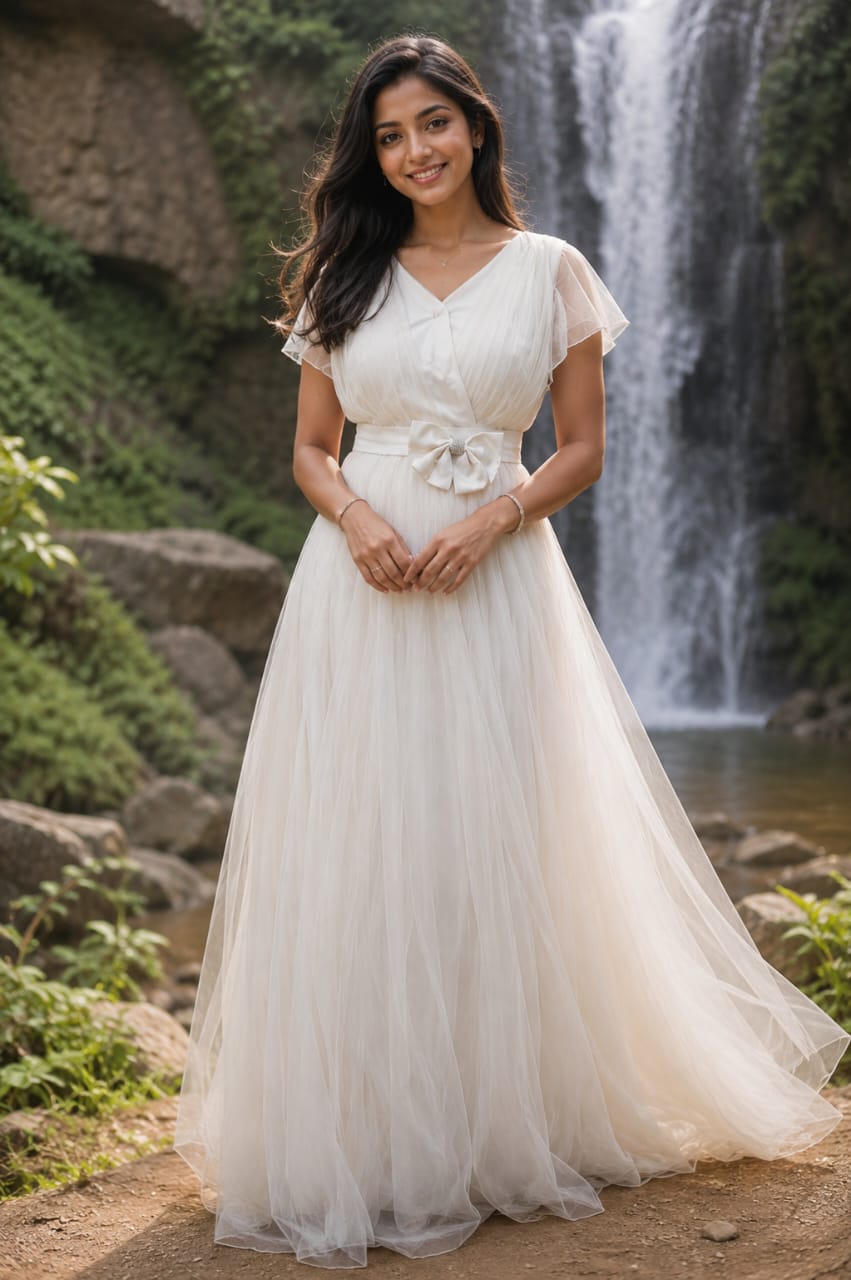 White Simple And Elegant Gown Wwwthedressbankcom